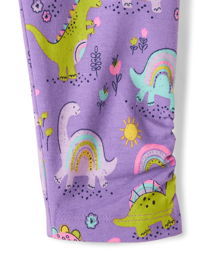 Lot de 2 pantalons à volants Dino pour bébé fille