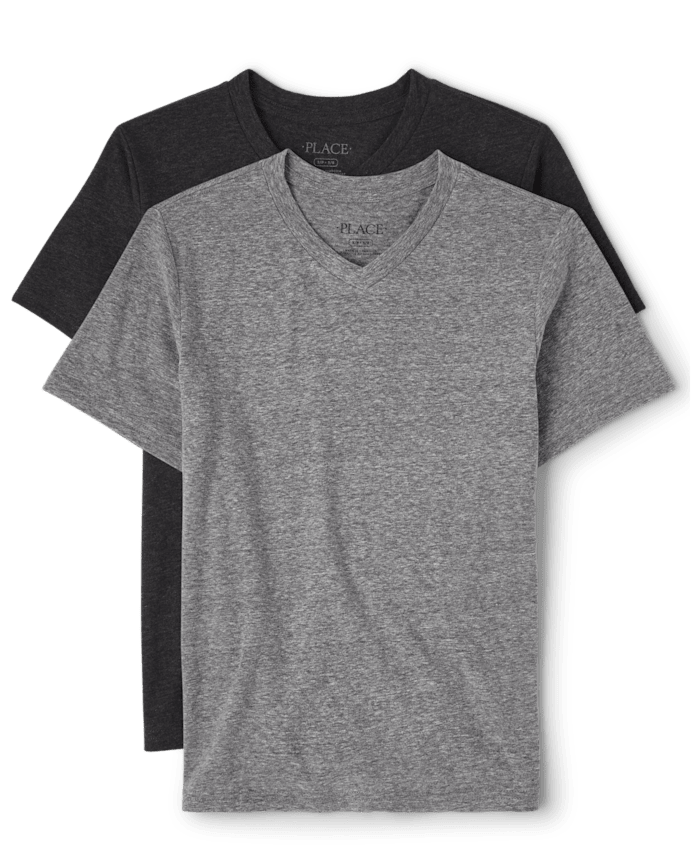 Boys V Neck Top 2-Pack
