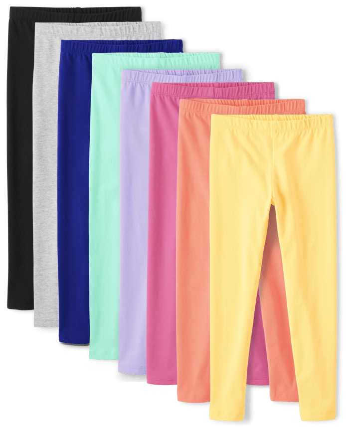 Girls Leggings 8-Pack