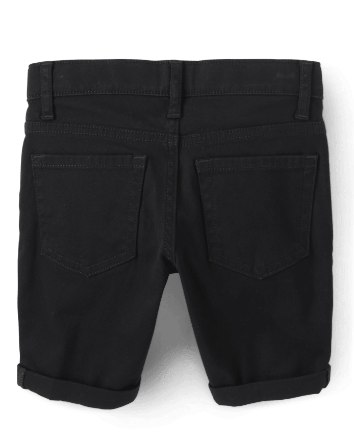 Girls Roll Cuff Twill Skimmer Shorts