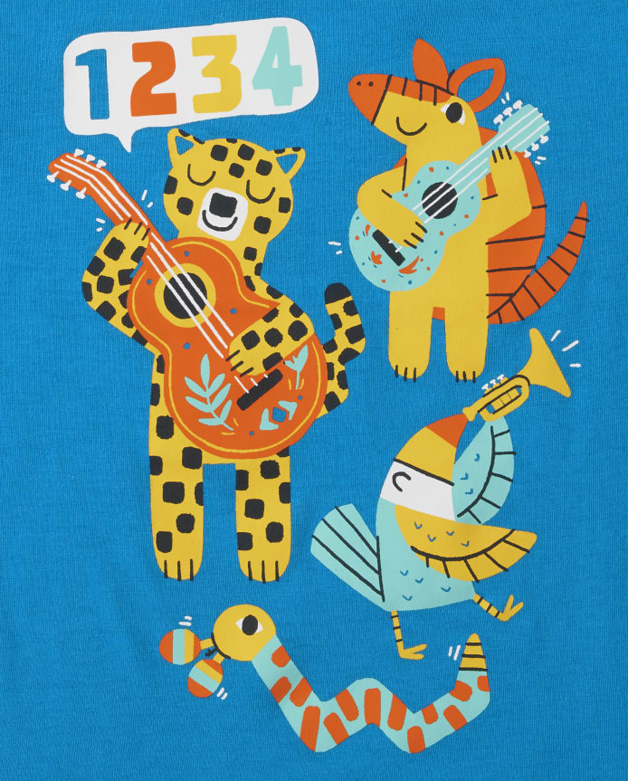Baby And Toddler Boys Animal Graphic Tee -Pack