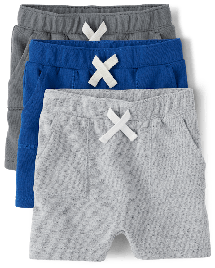 Baby And Toddler Boys French Terry Shorts 3-Pack