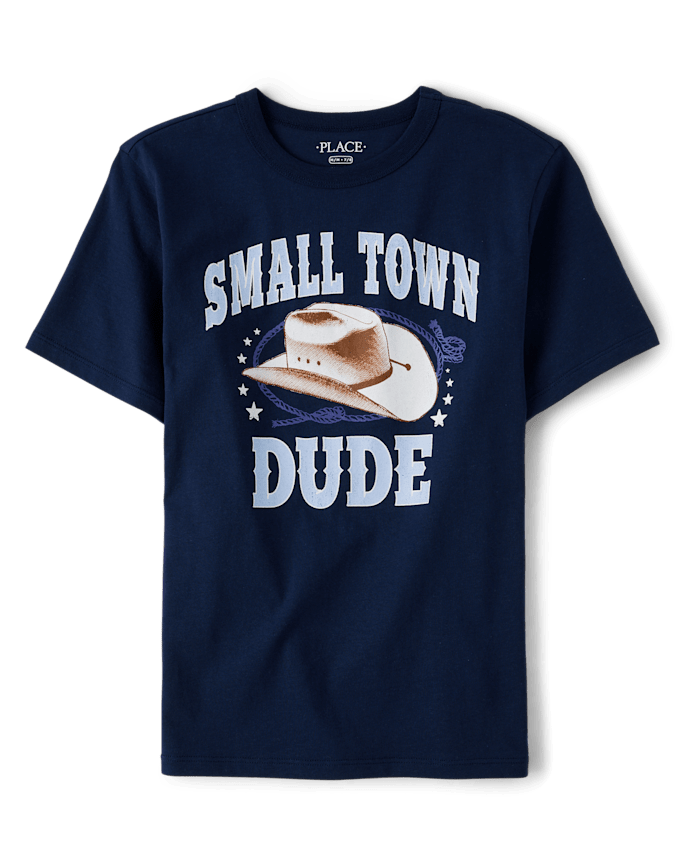 Boys Small Town Dude Graphic Tee