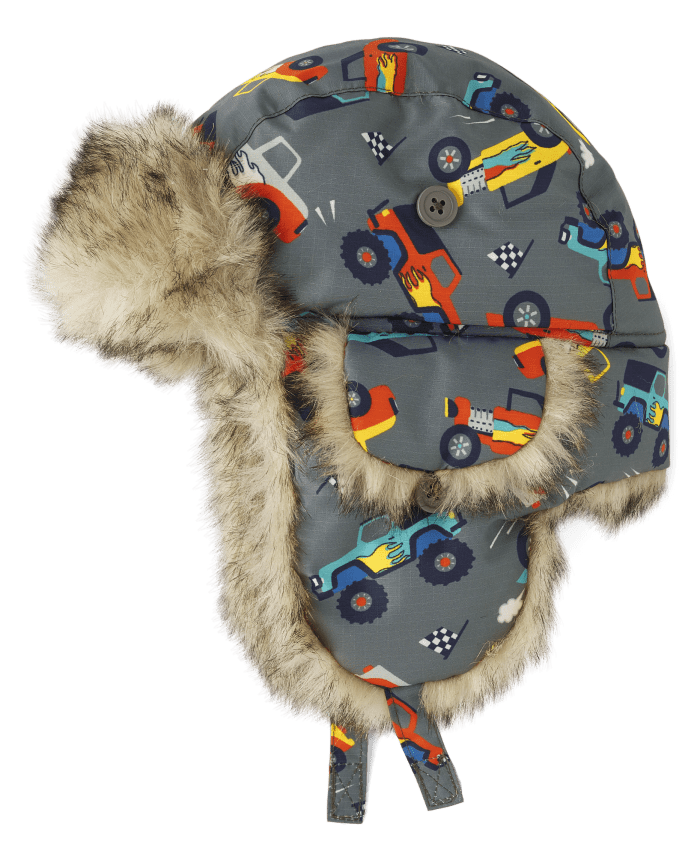 Chapeau de trappeur imprimé pour tout-petits garçons