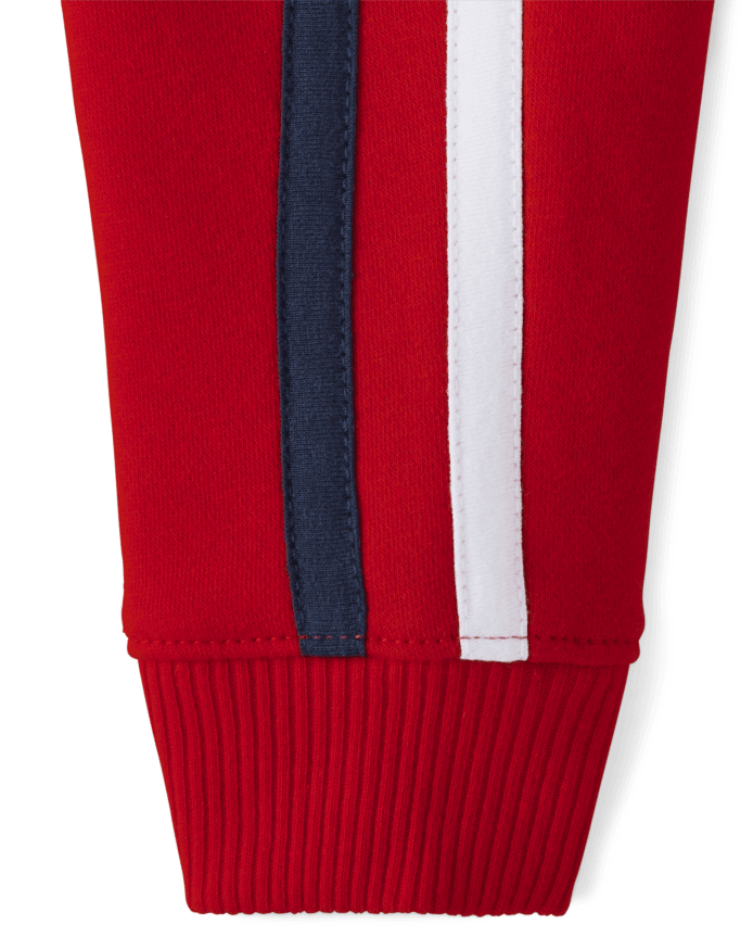 Baby And Toddler Boys Side Stripe Fleece Jogger Pants