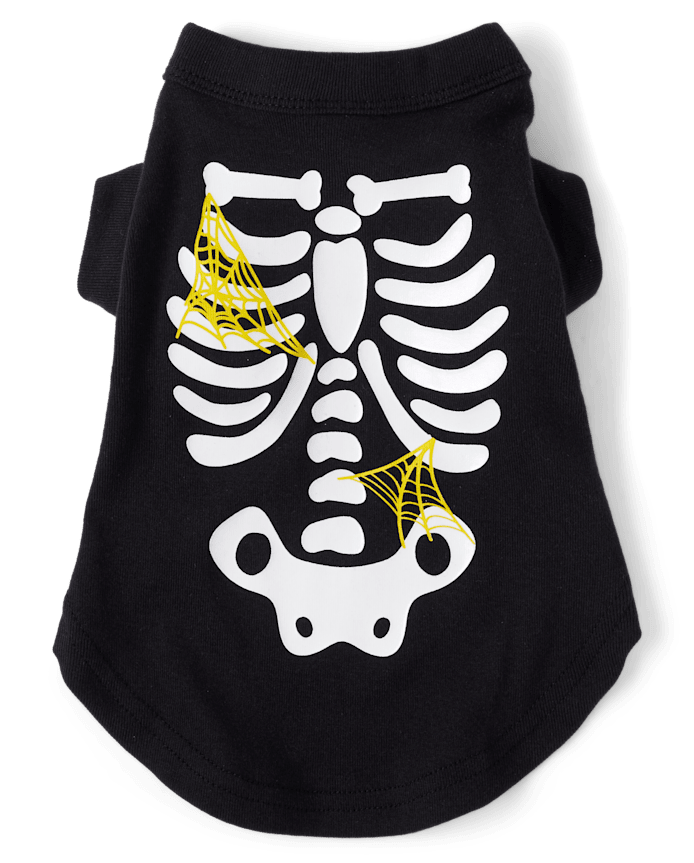 Pyjama Une Pièce Squelette Lueur Famille Chien Assorti