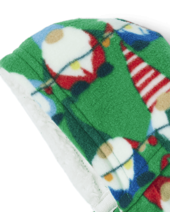 Dog Matching Family Gnomes Fleece Hooded Pajamas