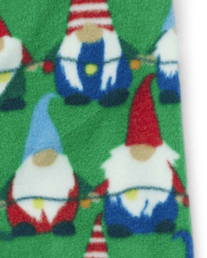 Dog Matching Family Gnomes Fleece Hooded Pajamas