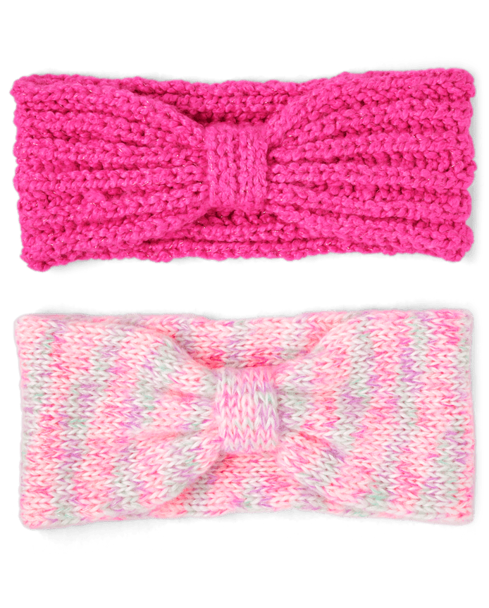 Girls Space Dye Knot Headwrap 2-Pack