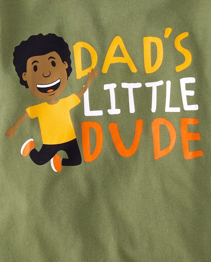 Baby And Toddler Boys Dad's Dude Graphic Tee