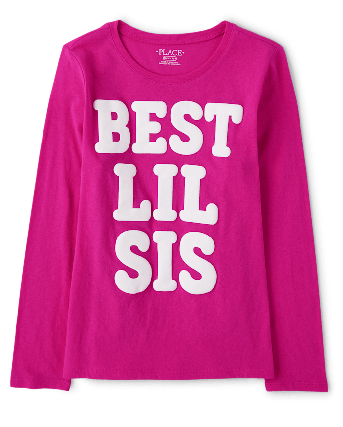 Girls Lil Sis Graphic Tee