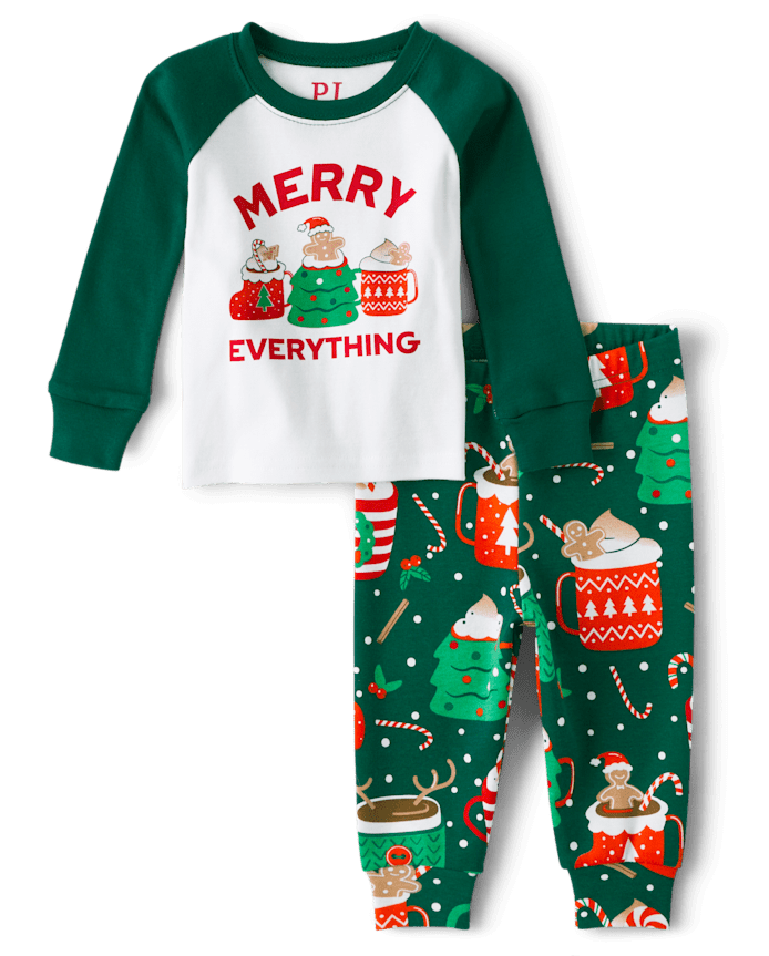 Baby And Toddler Matching Family Merry Everything Snug Fit Cotton Pajamas