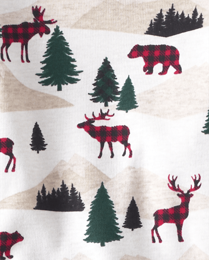 Baby And Toddler Matching Family Mountain Snug Fit Cotton Pajamas