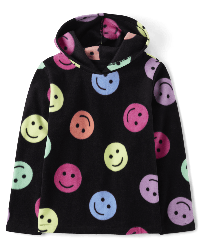Girls Print Glacier Fleece Hoodie