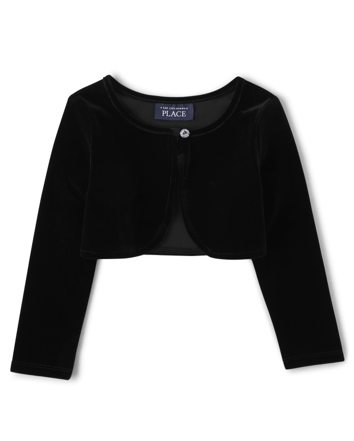 Toddler Girls Velour Shrug