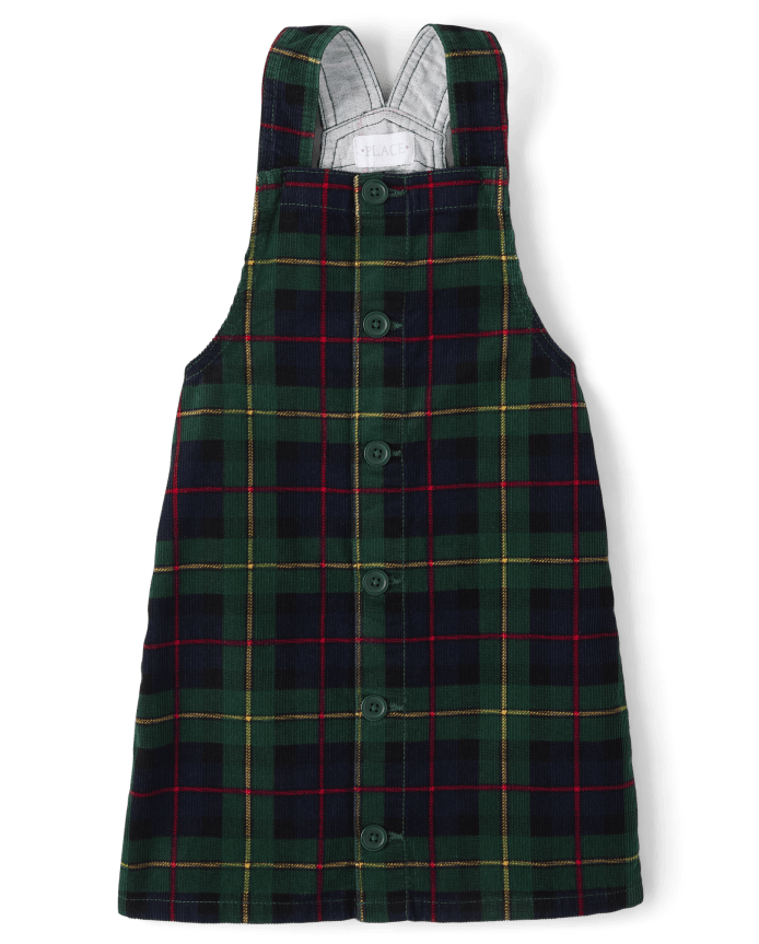Girls Plaid Corduroy Skirtall