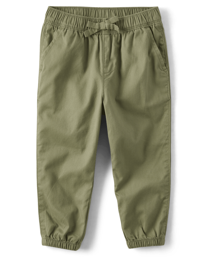 Baby And Toddler Girls Twill Pull On Jogger Pants