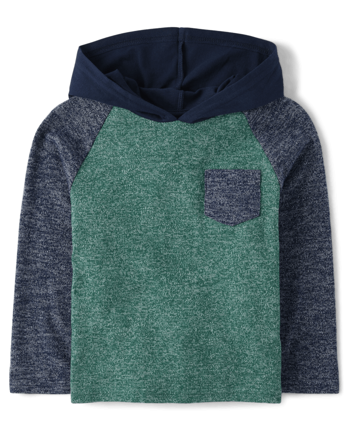 Baby And Toddler Boys Colorblock Hooded Top