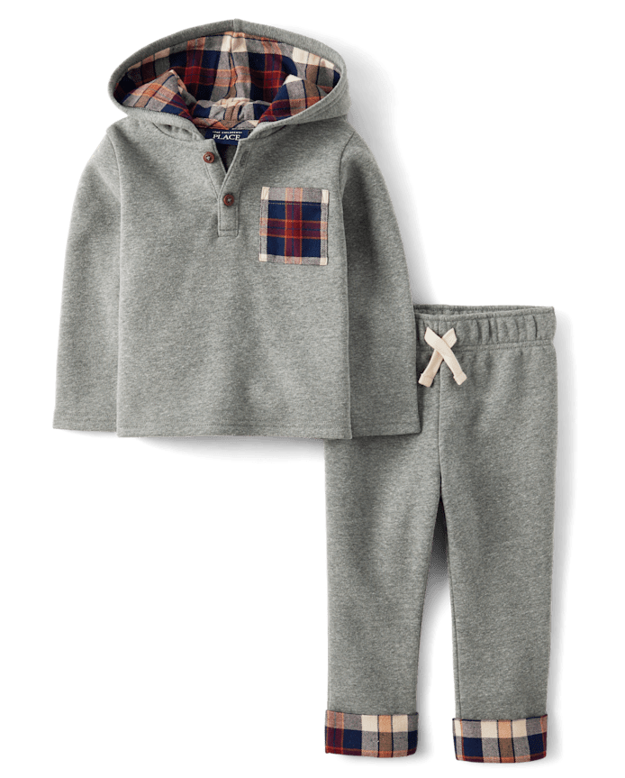 Baby And Toddler Boys Fleece 2-Piece Outfit Set