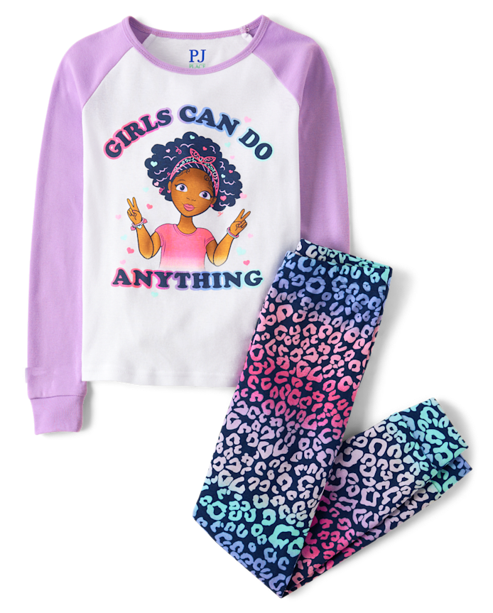 Girls Can Do Anything Snug Fit Cotton Pajamas