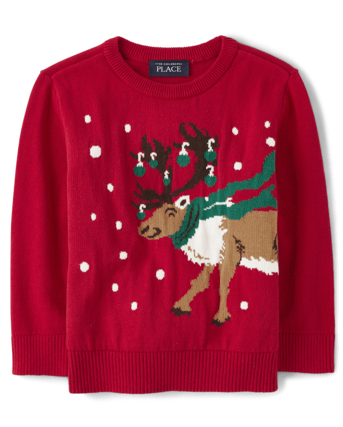Baby And Toddler Boys Intarsia Reindeer Sweater