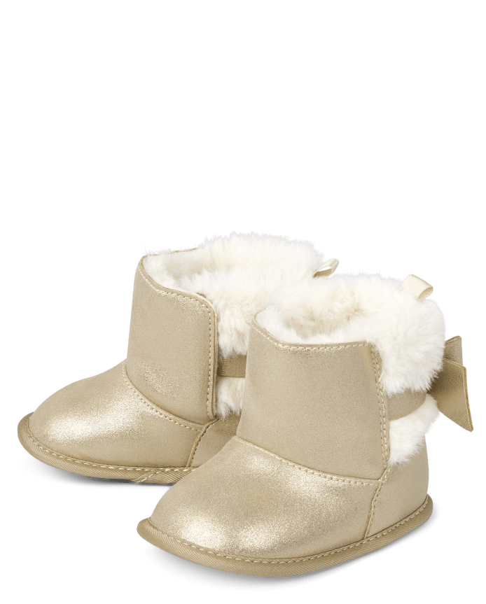 Baby Girls Shimmer Bow Chalet Boots