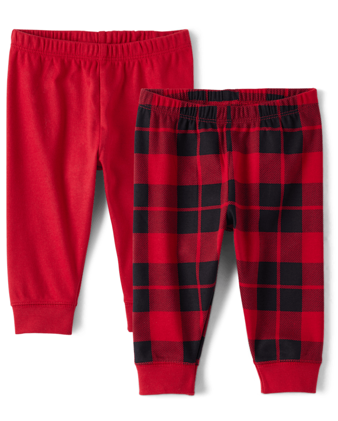 Baby Boys Buffalo Plaid Pants 2-Pack