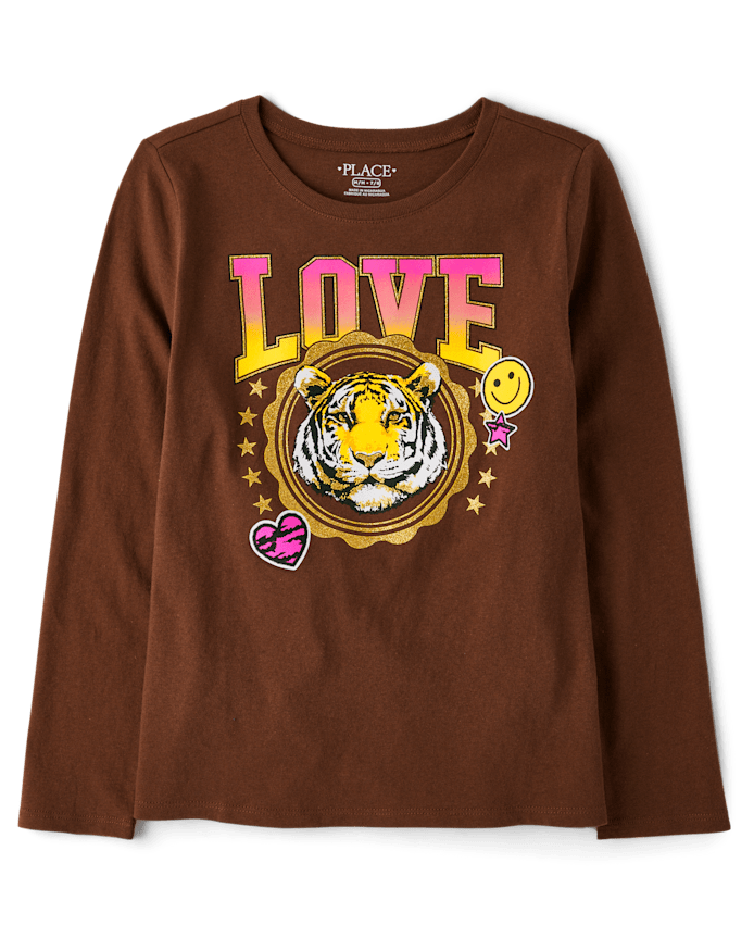 Girls Tiger Love Graphic Tee