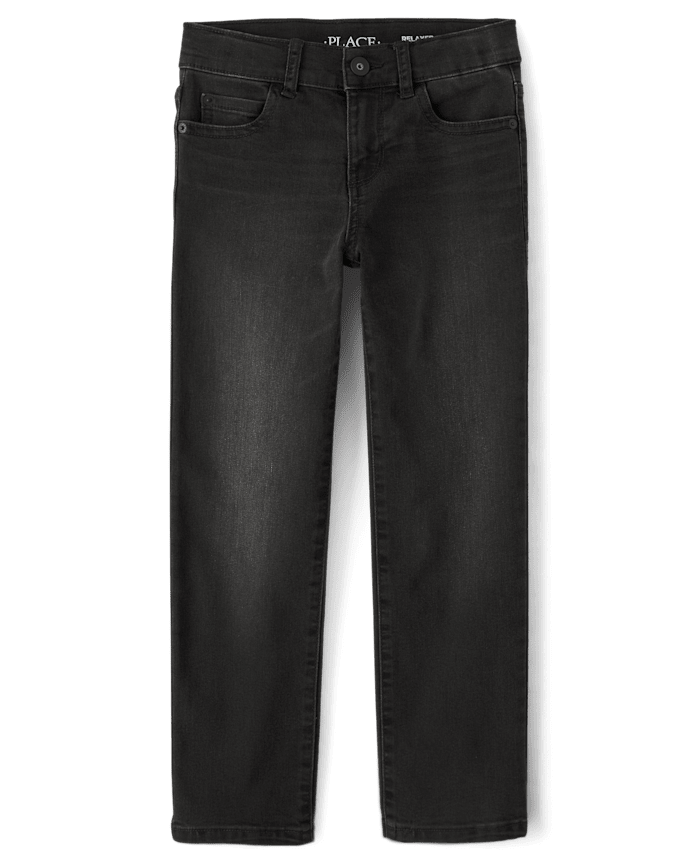 Jean basique stretch décontracté pour garçon