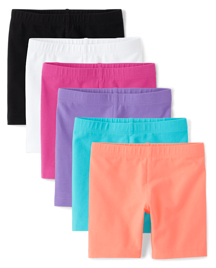 Toddler Girls Bike Shorts 6-Pack