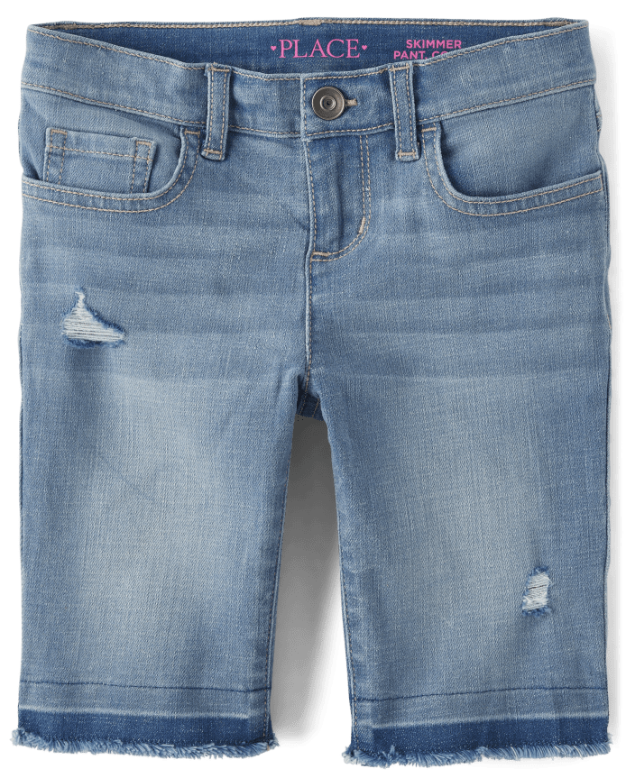 Girls Denim Skimmer Shorts