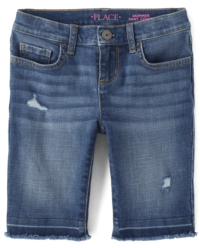 Girls Denim Skimmer Shorts