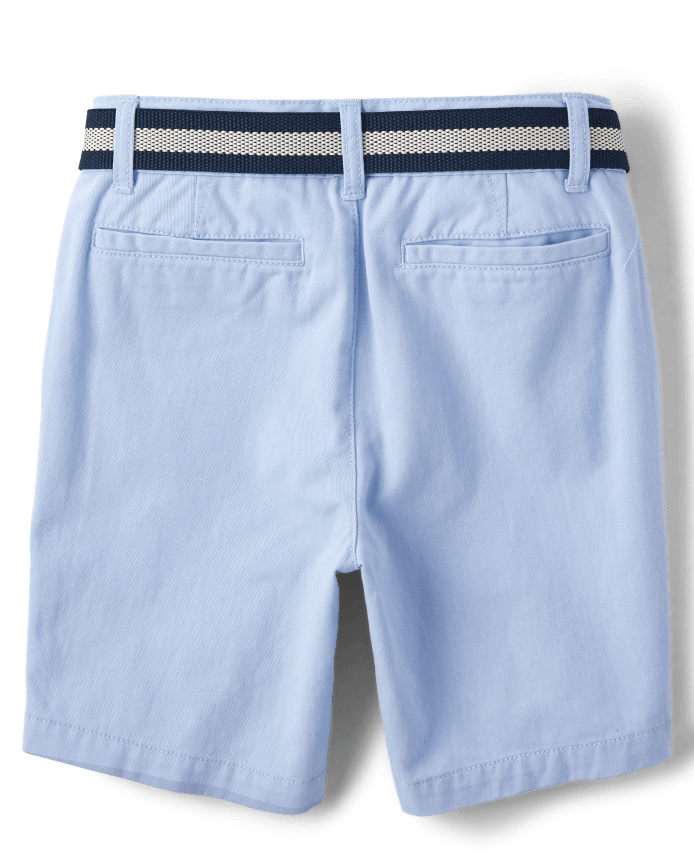 Boys Belted Chino Shorts
