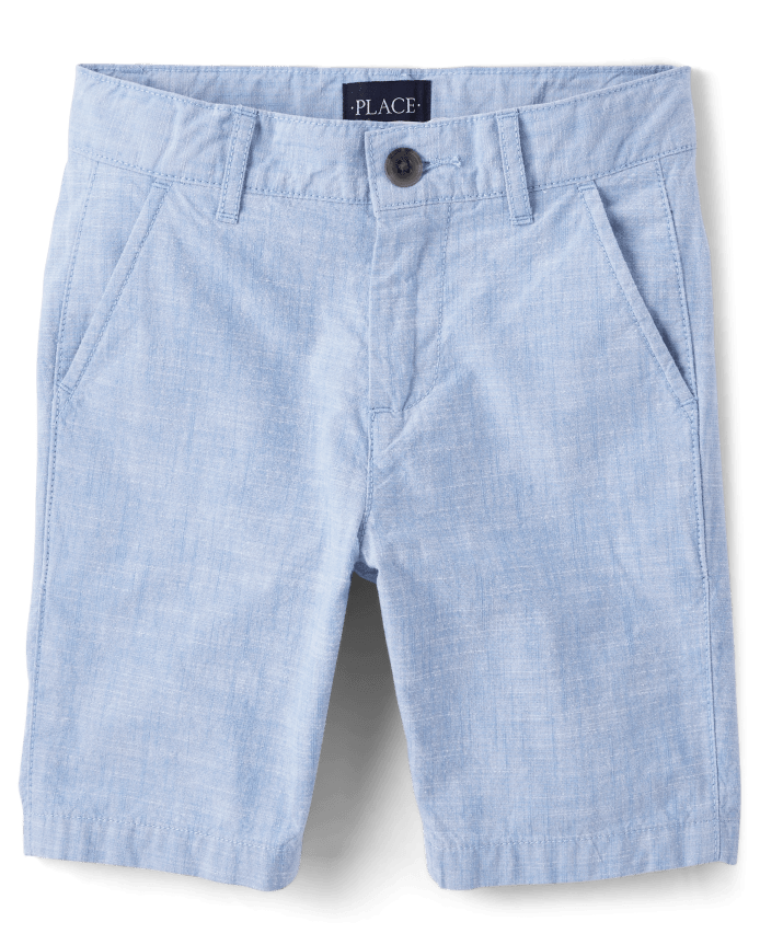 Boys Textured Chino Shorts