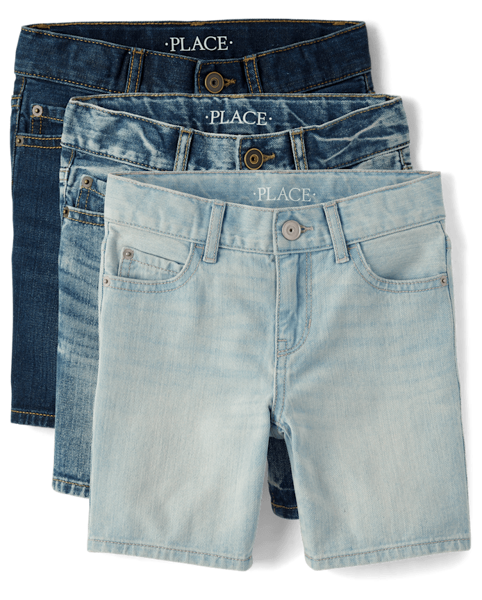 Boys Denim Shorts 3-Pack