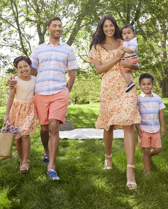 Baby And Toddler Boys Striped Chambray Button Up Shirt