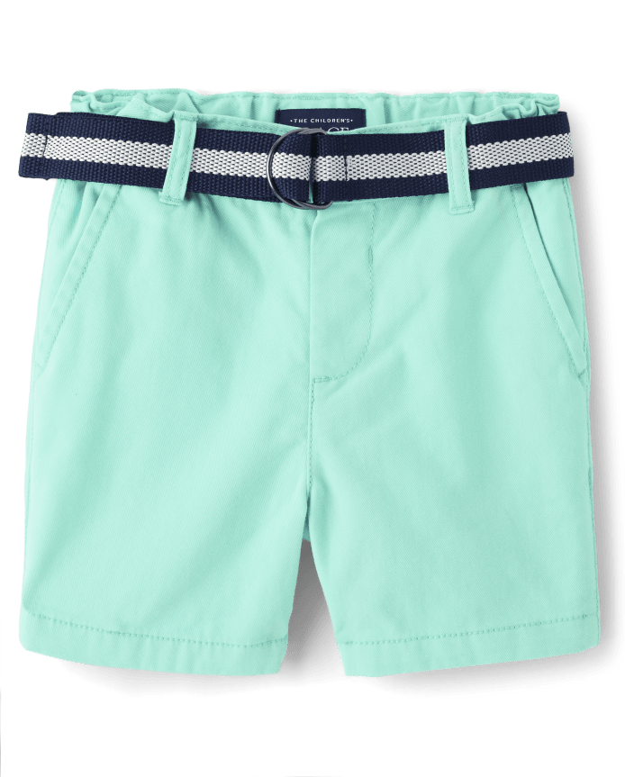 Baby And Toddler Boys Belted Chino Shorts