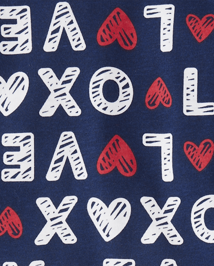 Pyjamas en coton ajustés assortis pour bébés et jeunes enfants, motif famille.