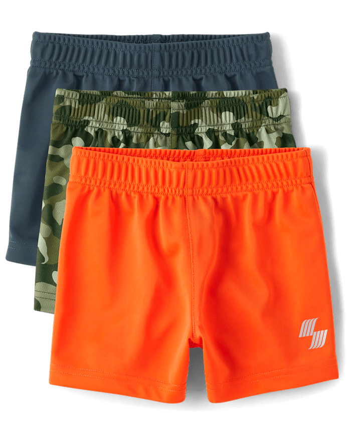 Baby And Toddler Boys Basketball Shorts 3-Pack
