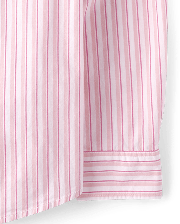 Mens Dad And Me Striped Poplin Button Up Shirt