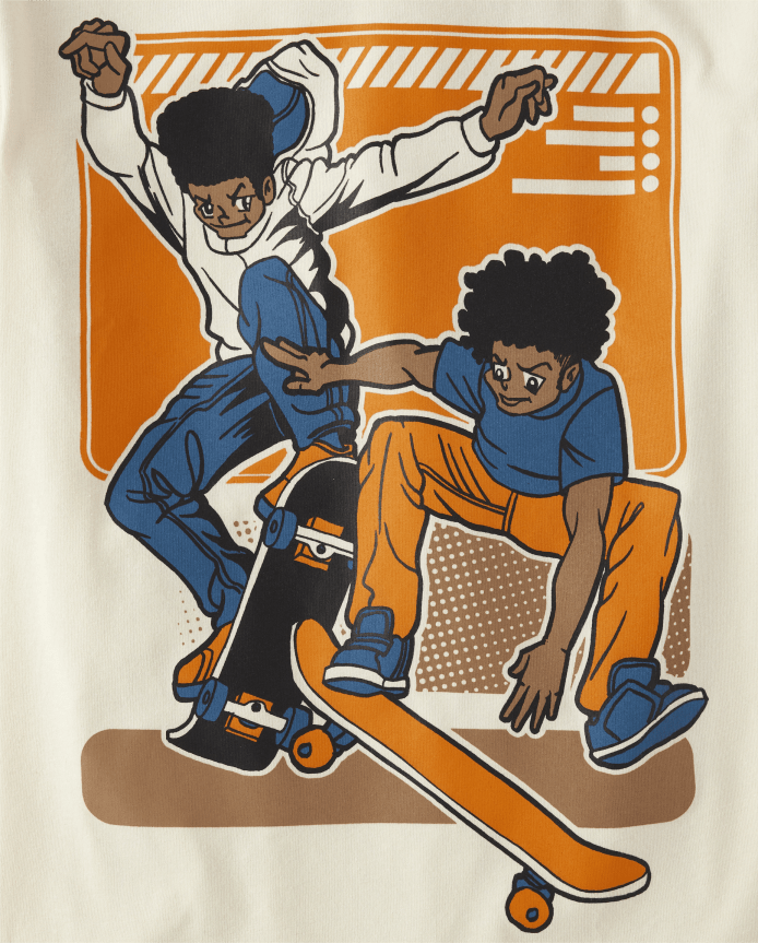 Boys Skateboard Graphic Tee
