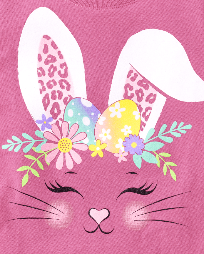 Baby And Toddler Girls Easter Bunny Graphic Tee
