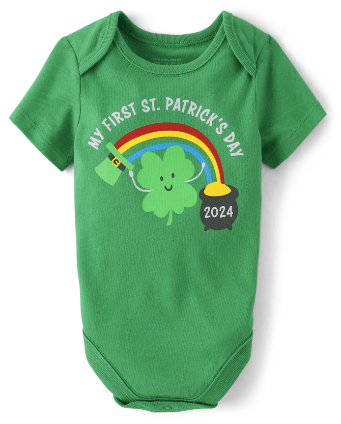 Baby First St. Patrick's Day Graphic Bodysuit