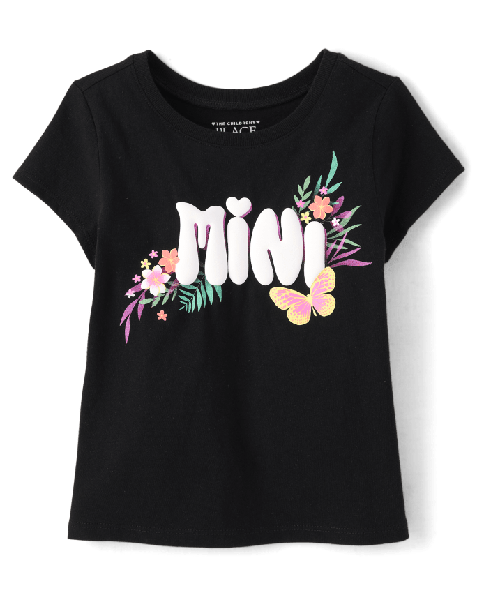 Baby And Toddler Girls Mommy Me Mini Graphic Tee