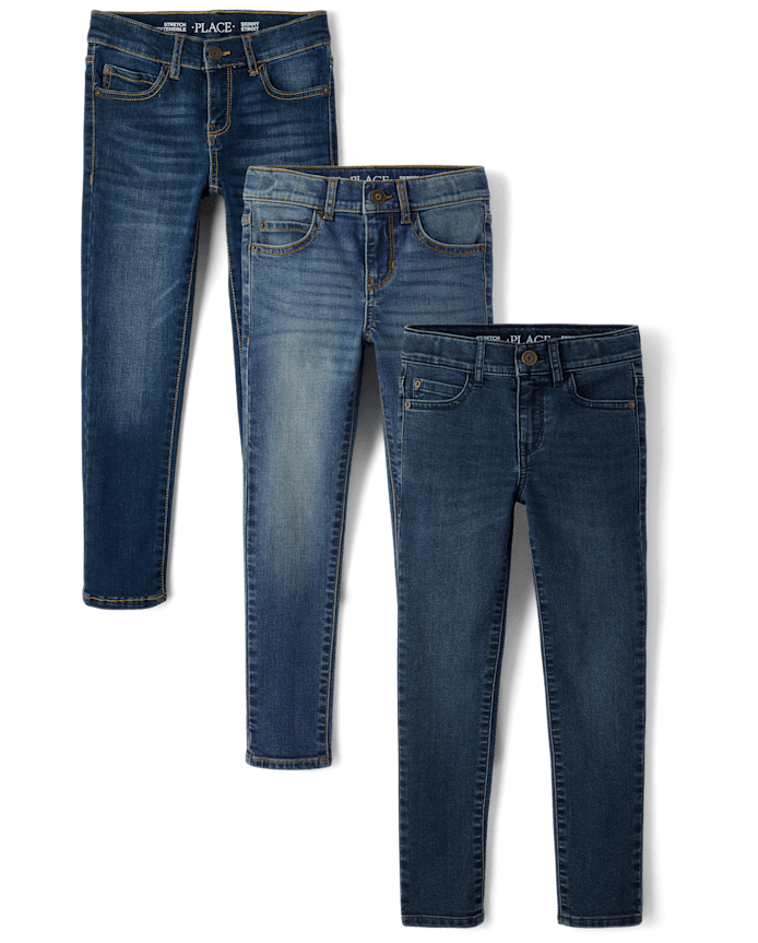 Boys Skinny Jeans 3-Pack - Slim