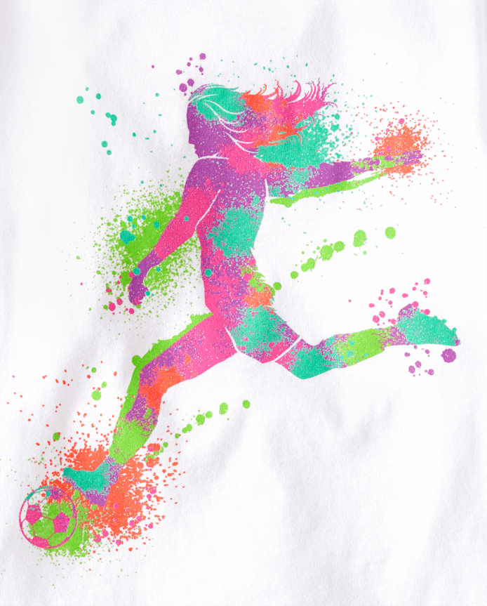 Girls Soccer Girl Graphic Tee