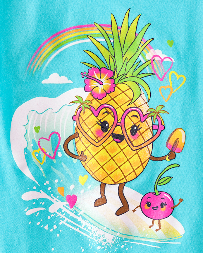 Girls Summer Graphic Tee 3-Pack