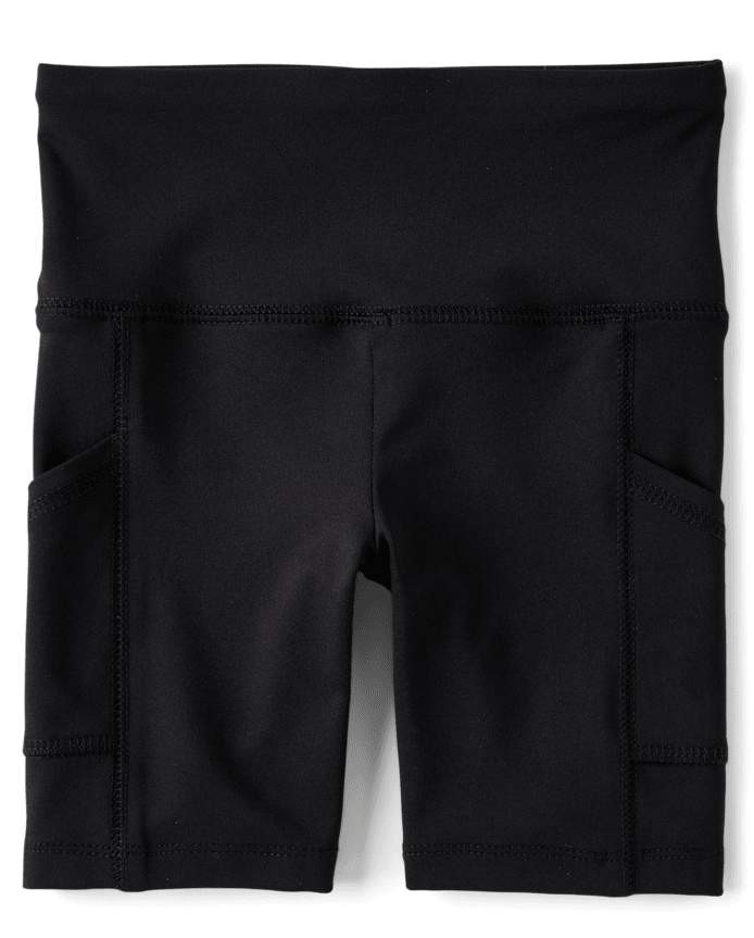 Girls Quick Dry High Rise Bike Shorts