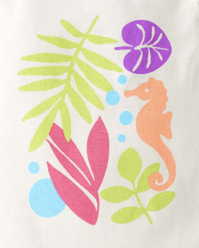 Lot de 5 bodys à feuilles tropicales pour bébé fille