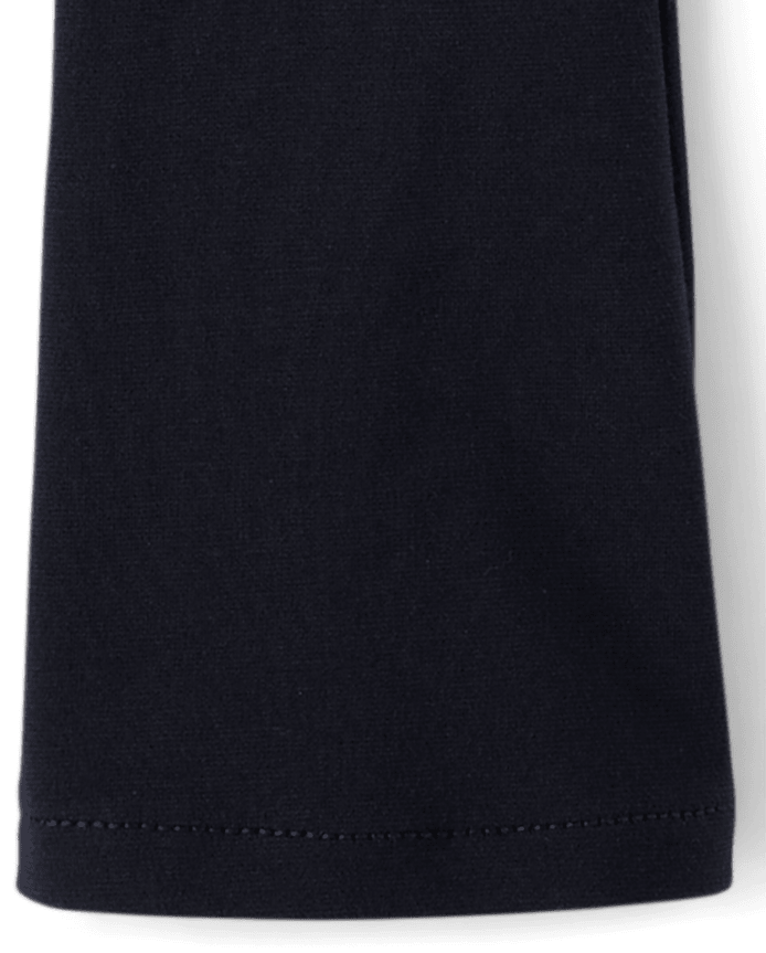 Girls Uniform Ponte Knit Pull On Flare Pants